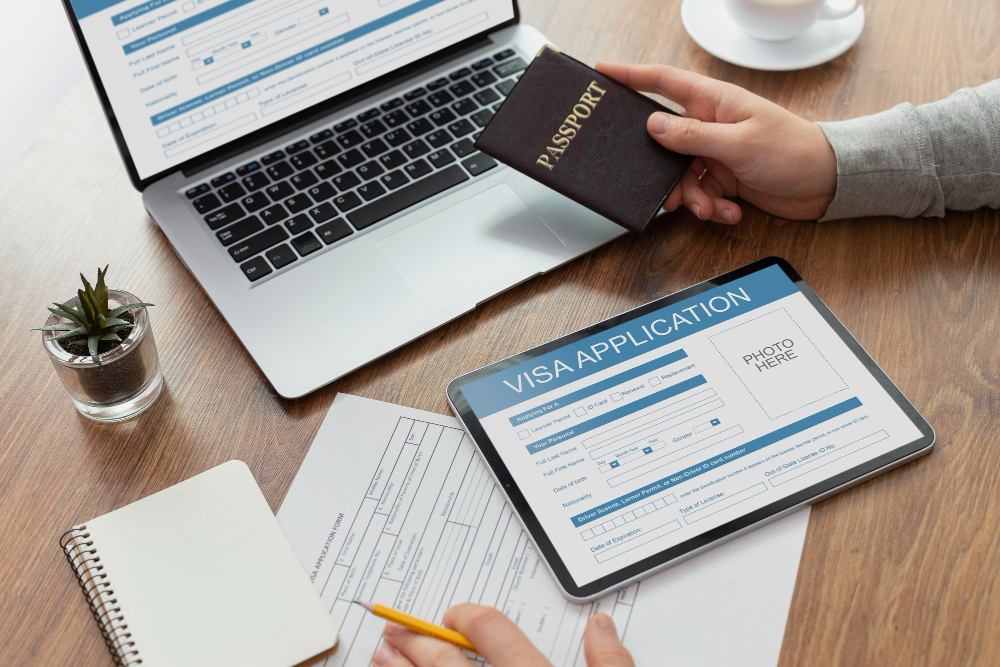 Visa application form details